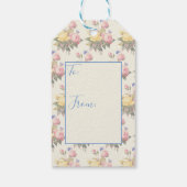 Gezegende Maagd Maria Religieus Katholieke Rozen Cadeaulabel (Achterkant)