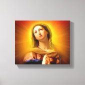 Gezegende Maagd Maria - Stralend en Briljant Canvas Afdruk (Voorkant)