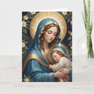 Gezegende Maagd Maria Traditioneel Katholiek Feestdagen Kaart