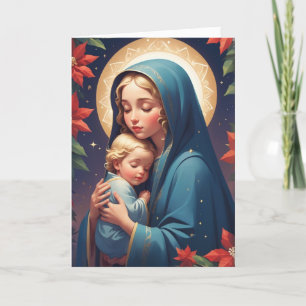 Gezegende Maagd Maria Traditioneel Katholiek Feestdagen Kaart