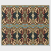 Gezegende Maagd Mary Christus Kind Kerstmis Cadeaupapier (Vlak)