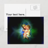 Gezegende Maagd Mary en Baby Child Jesus Briefkaart (Voorkant / Achterkant)