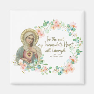 Gezegende Maagd Mary Fatima Religieus Katholiek Magneet