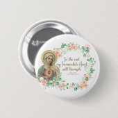 Gezegende Maagd Mary Fatima Religieus Katholiek Ronde Button 5,7 Cm (Voorkant /achterkant)