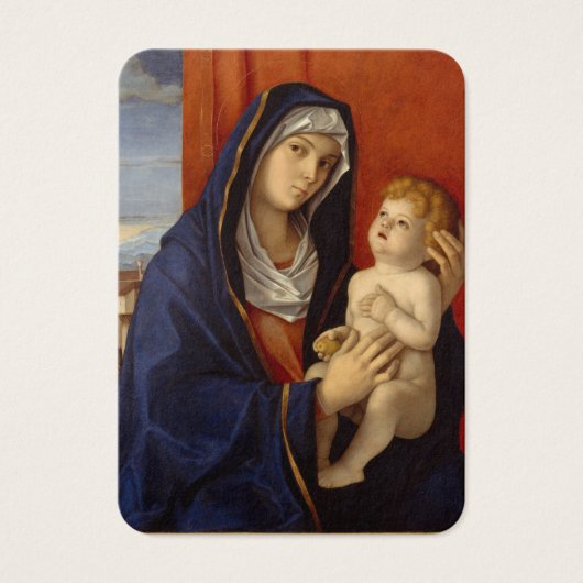 Gezegende Maagd Mary Jesus Funeral Prayer Visitekaartje (Voorkant)