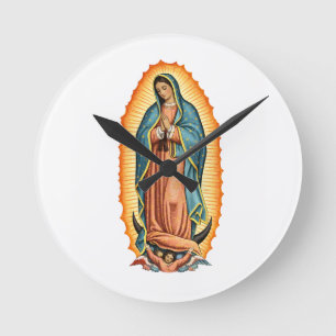 Gezegende Maagd van Guadalupe Wandklok Ronde Klok
