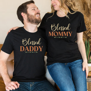 Gezegende mama Bijpassend familiet-shirt voor ma T-shirt