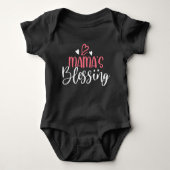 Gezegende mama die ouder en Kind afstemt Romper (Voorkant)