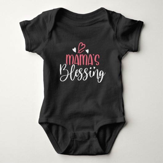 Gezegende mama die ouder en Kind afstemt Romper (Voorkant)