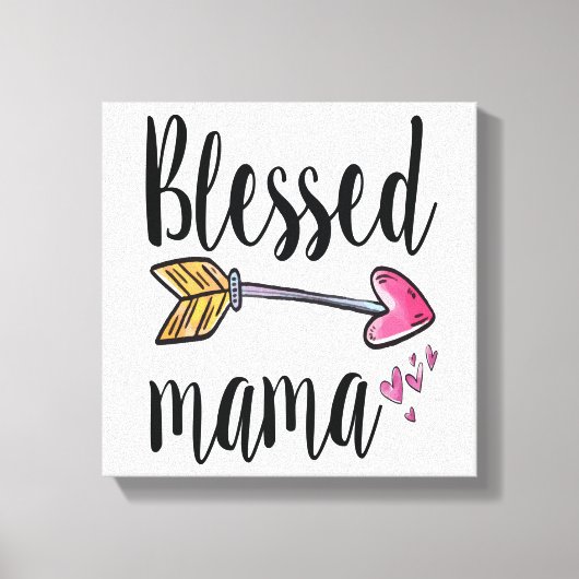 Gezegende mama Gift for mam Canvas Print (Voorkant)