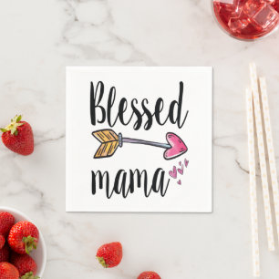 Gezegende Mama Moederdag Servet