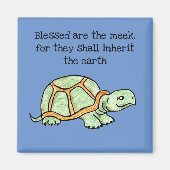 Gezegende Meek Turtle Magneet (Voorkant)