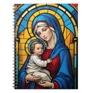 Gezegende Moeder Maria en Baby Jezus - Maagd Maria Notitieboek