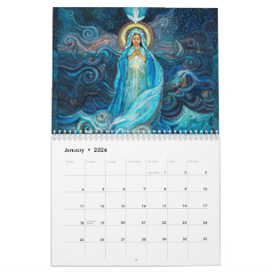 Gezegende Moeder Maria Kalender van katholieke afb