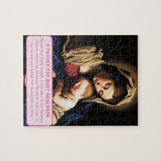 Gezegende Moeder met Christus Kind baby jongen Kee Legpuzzel (Horizontaal)