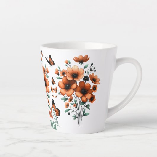 Gezegende Moeder Moederdag Latte Mok (Rechts)