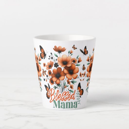 Gezegende Moeder Moederdag Latte Mok (Voorkant)
