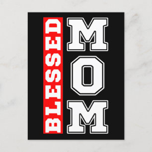 Gezegende Moeder Typografie Moederdag Briefkaart