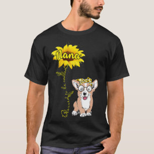 Gezegende Nana  Hippy Corgi Hond Oma Vrouwen T-shirt