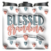 Gezegende oma 3D opgeblazen bol Thermosbeker