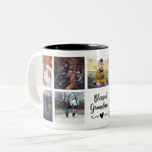 Gezegende Oma Custom Photo Mok (Voorkant links)