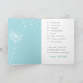 Gezegende Oom Olifant en Libel Geschenk Kaart (Binnen)