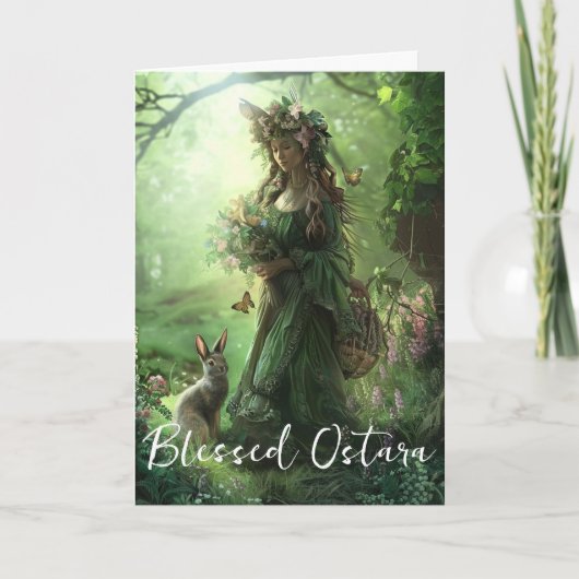 Gezegende Ostara wenskaart Kaart (Voorkant)