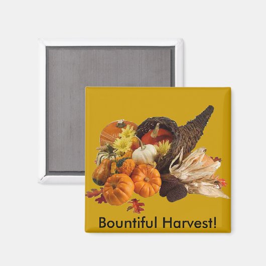 Gezegende overvloedige oogst Kleurrijke hoorn des  Magneet (Voorkant / Achterkant)