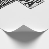 Gezegende Papa Kruis Christelijke Vintage Typograf Cadeaupapier (Hoek)