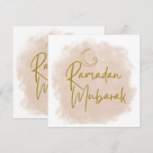 gezegende ramadan kaart (Voorkant / Achterkant)
