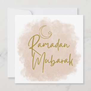 gezegende ramadan kaart