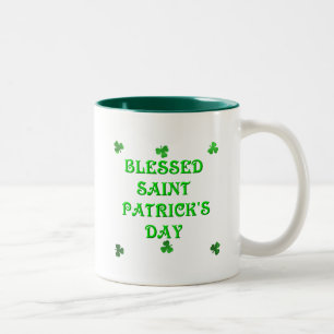 Gezegende Sint Patrick's Day (1) Tweekleurige Koffiemok