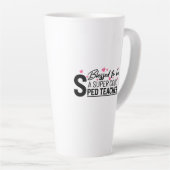 gezegende supercoole gezegden voor speerpuntlerare latte mok (Rechterhoek)