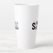 gezegende supercoole gezegden voor speerpuntlerare latte mok (Voorkant)