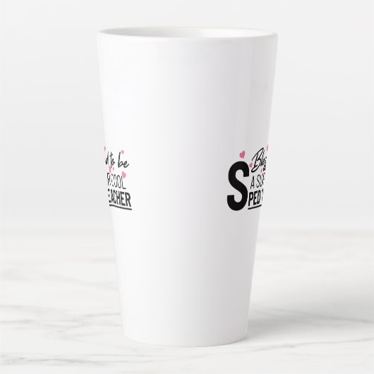 gezegende supercoole gezegden voor speerpuntlerare latte mok (Voorkant)