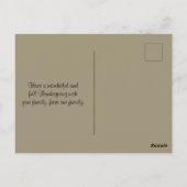 Gezegende Thanksgiving Wijn- en Fruitschalen Briefkaart (Achterkant)