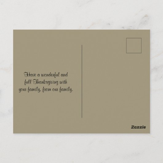 Gezegende Thanksgiving Wijn- en Fruitschalen Briefkaart (Achterkant)