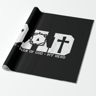 Gezegende Vader Papa Kruis Christelijk Religieus V Cadeaupapier