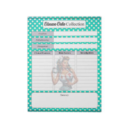 Gezegende Verpleegster Pinup _ Disease Data Collec Notitieblok