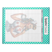 Gezegende Verpleegster Pinup _ Symptom Tracker Notitieblok (Voorkant)