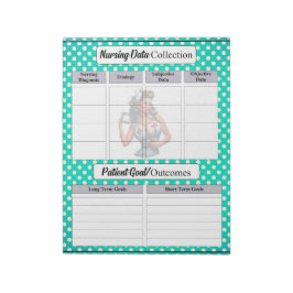 Gezegende Verpleegster Pinup_ Verpleegkunde Data C Notitieblok