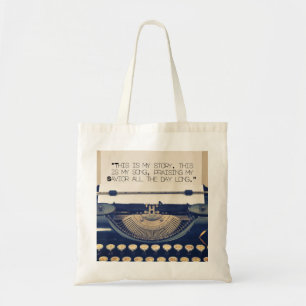 "Gezegende Verzekering" Canvas tas - Christelijke