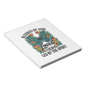 Gezegende Vlinder Christelijk T-Shirt Ontwerp (2) Notitieblok (Schuin)