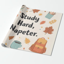 Gezellig Autumn Back-to-School Wrapping Paper Cadeaupapier