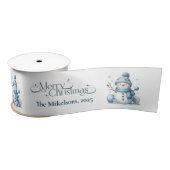 Gezellig Blauw Rustiek Kerst Lint (Spoel)