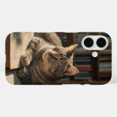 Gezellig boek Cat Case-Mate iPhone Case (Achterkant (horizontaal))