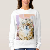 Gezellig Cat Vibes Sweatshirt (Voorkant)