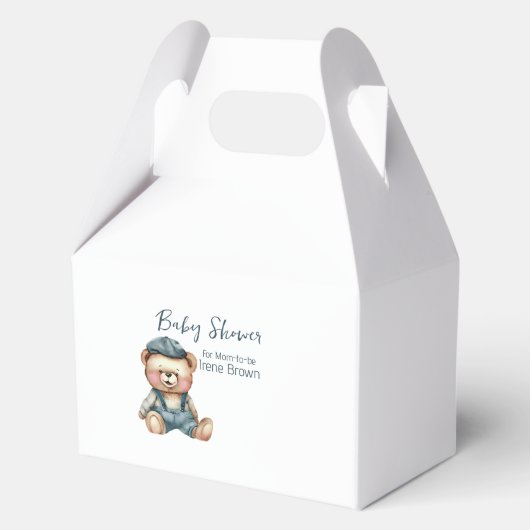 Gezellig charmant Baby shower Bedankdoosjes (Voorkant)