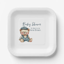 Gezellig charmant Baby shower Papieren Bordje