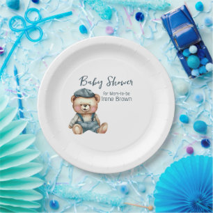 Gezellig charmant Baby shower Papieren Bordje